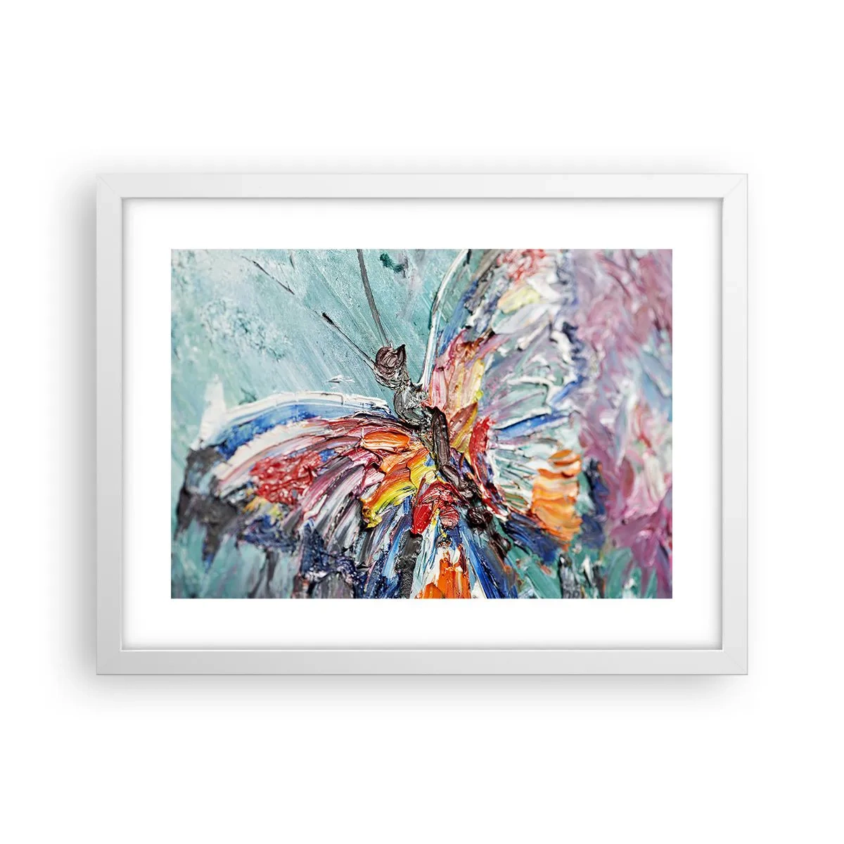 Poster in einem weißen Rahmen - Von der Natur gemalt - 40x30 cm