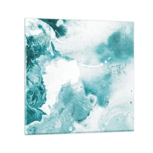 Glasbild - Bild auf glas - Morast von Blau - 30x30 cm
