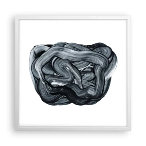 Poster in einem weißen Rahmen - Es ist nicht so einfach - 50x50 cm