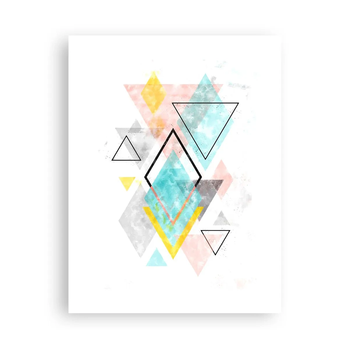 Poster - Geometrisches Spiel - 30x40 cm