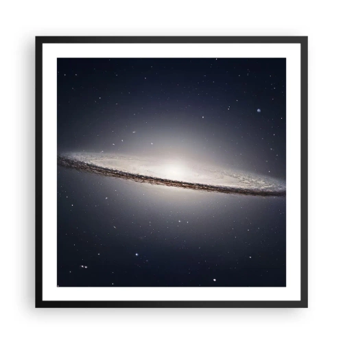 Poster in einem schwarzem Rahmen - Vor langer Zeit in einer weit entfernten Galaxie ... - 60x60 cm
