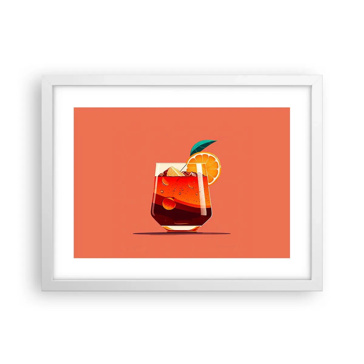 Poster in einem weißen Rahmen - Sommerliche Erfrischung - 40x30 cm