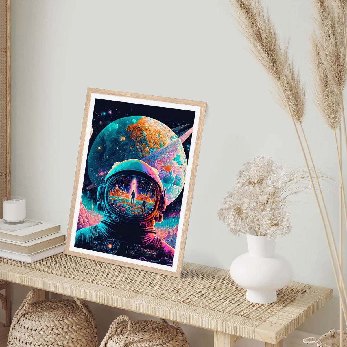 Poster in einem Rahmen aus heller Eiche - Philosophen haben nicht davon geträumt - 70x100 cm