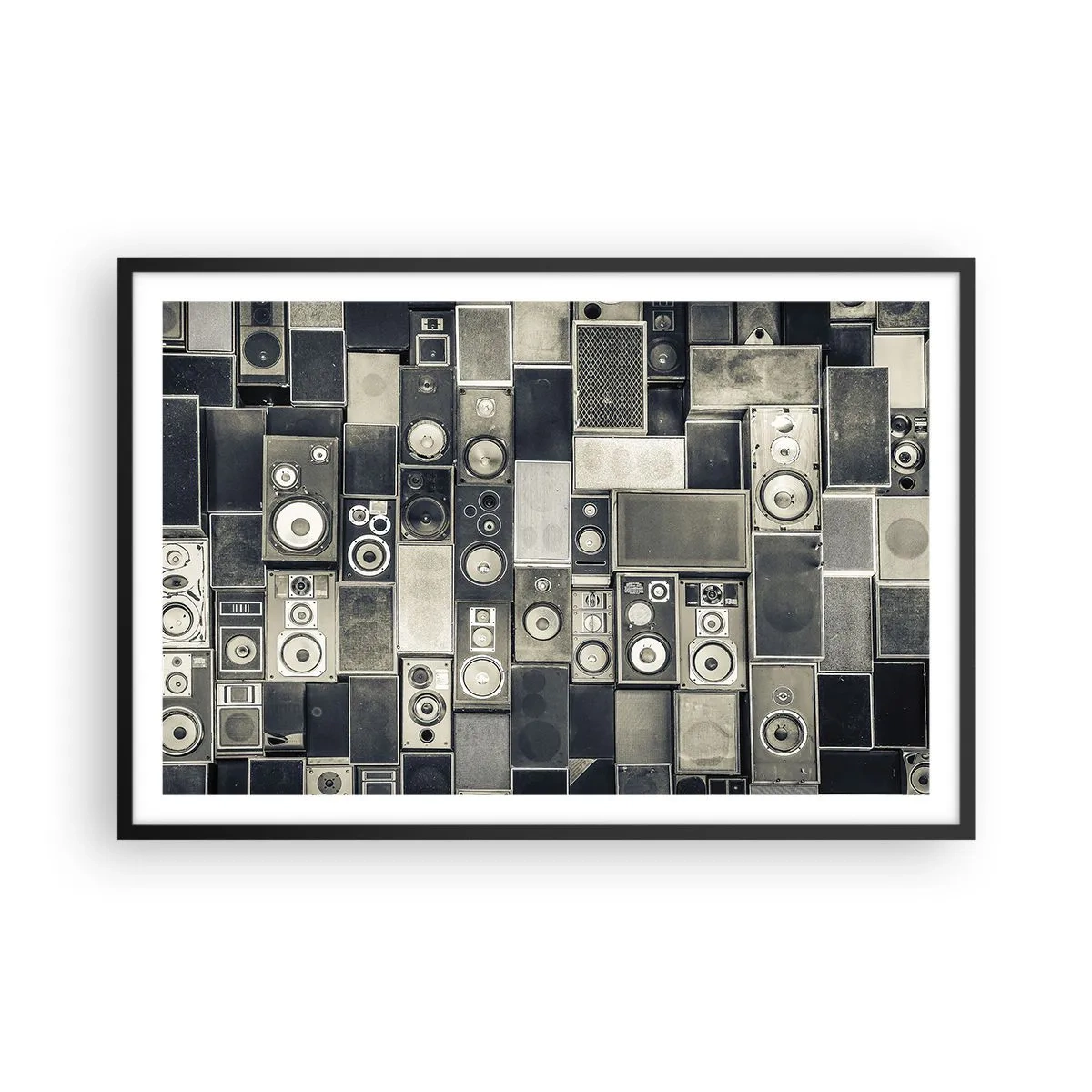 Poster in einem schwarzem Rahmen - Und es ist alles in Ordnung - 91x61 cm