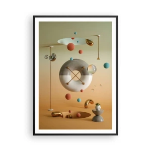 Poster in einem schwarzem Rahmen - Alles kann passieren - 70x100 cm