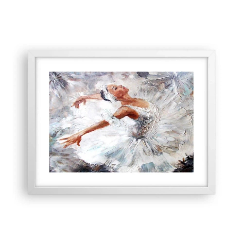 Poster in einem weißen Rahmen - Zart und leicht wie Tüll - 40x30 cm