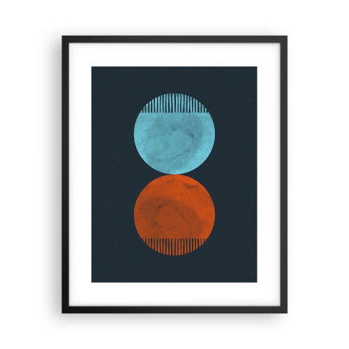 Poster in einem schwarzem Rahmen - Nur Geometrie? - 40x50 cm
