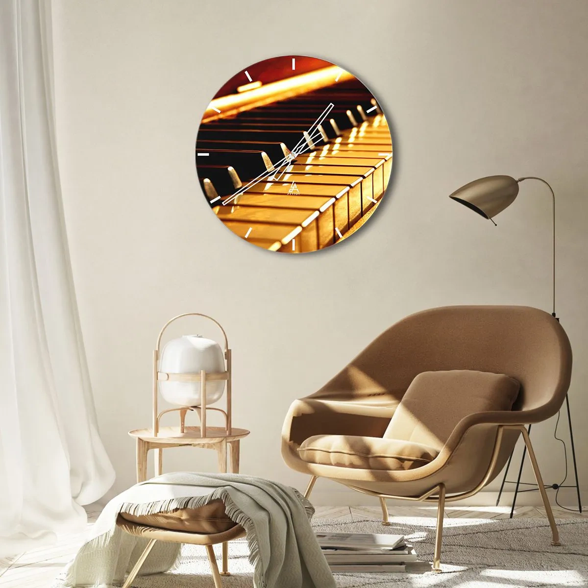 Wanduhr - Glasuhr - Endlose Möglichkeiten - 40x40 cm