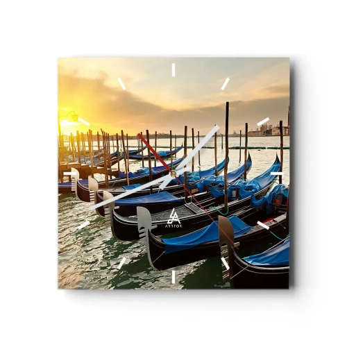 Wanduhr - Glasuhr - Bevor das Summen kommt - 40x40 cm