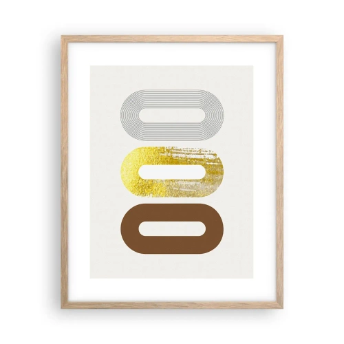 Poster in einem Rahmen aus heller Eiche - Oooh! - 40x50 cm