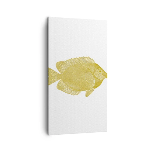 Bild auf Leinwand - Leinwandbild - Fisch und das war’s - 45x80 cm