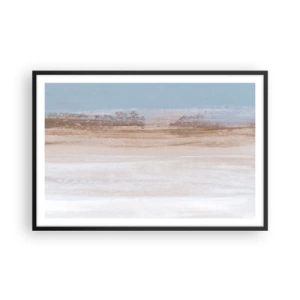 Poster in einem schwarzem Rahmen - Mehrdeutige Landschaft - 91x61 cm