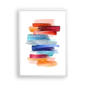 Poster in einem weißen Rahmen - Auf und ab - 50x70 cm