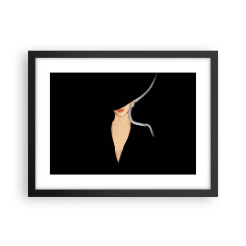 Poster in einem schwarzem Rahmen - Eleganz und Stil - 40x30 cm