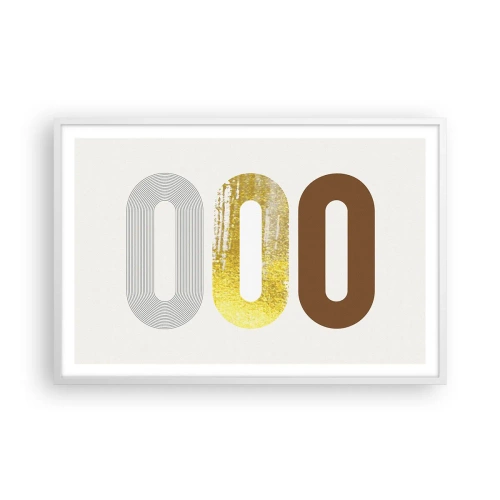 Poster in einem weißen Rahmen - Oooh! - 91x61 cm