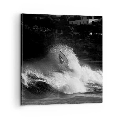 Bild auf Leinwand - Leinwandbild - Herausforderung angenommen! - 60x60 cm