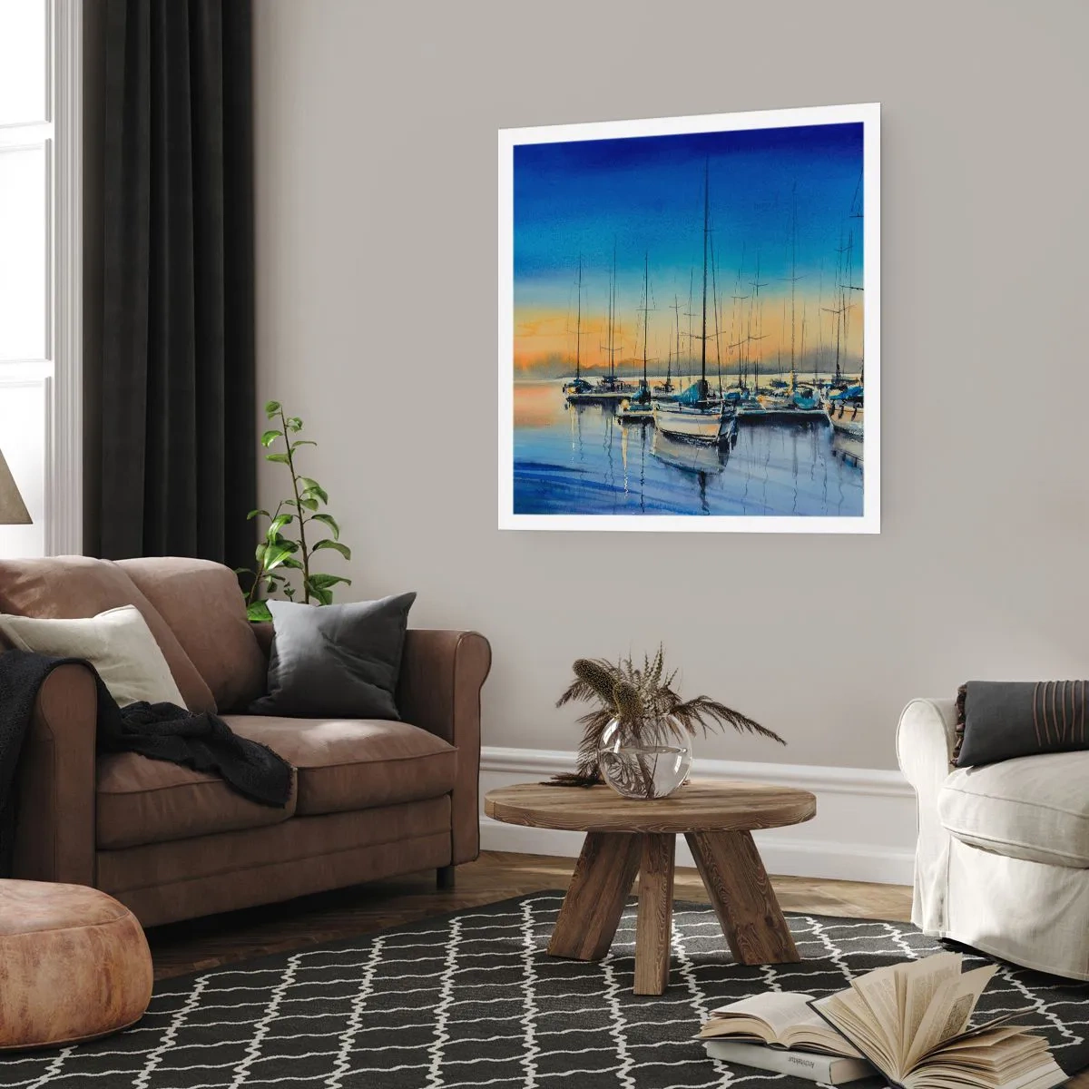 Poster - Ende eines guten Tages - 30x30 cm