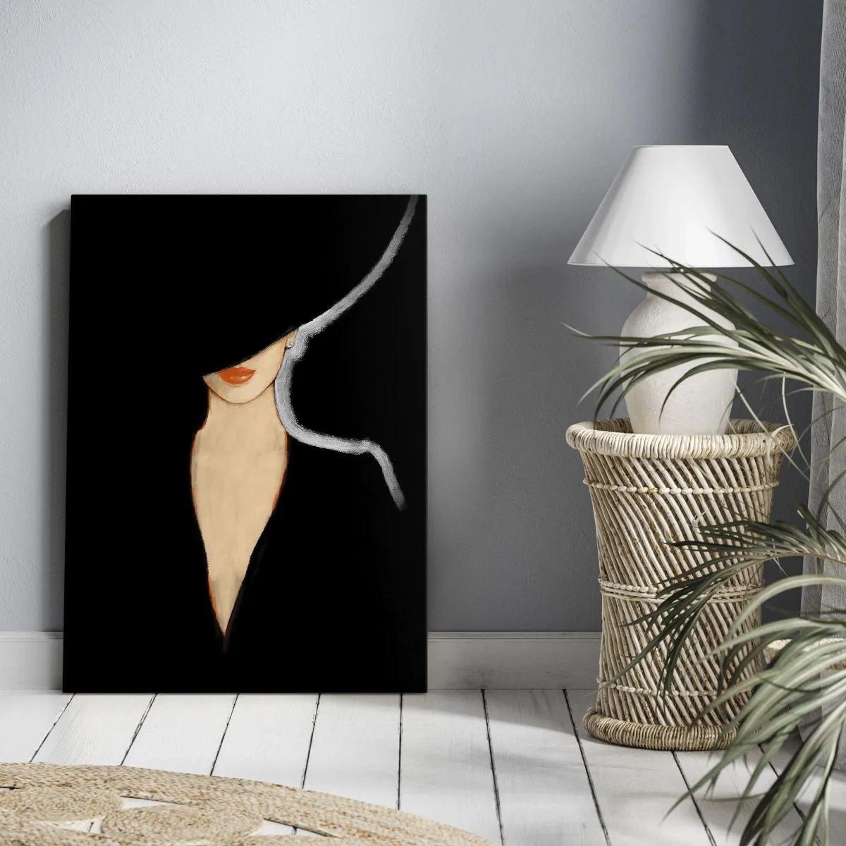 Bild auf Leinwand - Leinwandbild - Eleganz und Stil - 55x100 cm