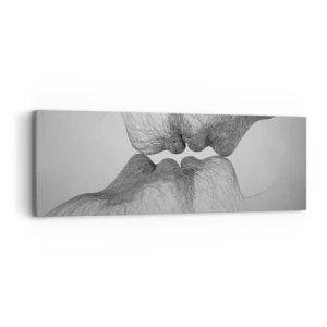 Bild auf Leinwand - Leinwandbild - Kuss des Windes - 90x30 cm