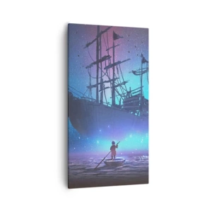 Bild auf Leinwand - Leinwandbild - Begegnung mit dem Mythos des Meeres - 55x100 cm