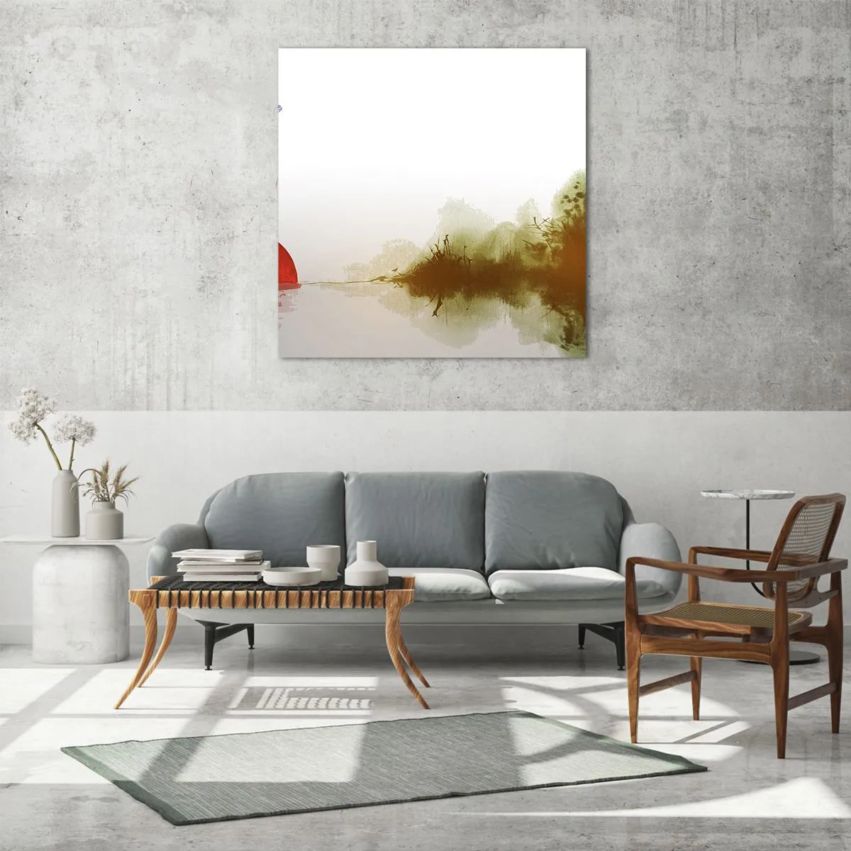 Glasbild - Bild auf glas - Versprechen der Ruhe - 30x30 cm