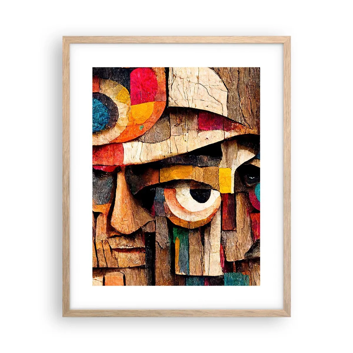 Poster in einem Rahmen aus heller Eiche - Ich sehe dich… - 40x50 cm