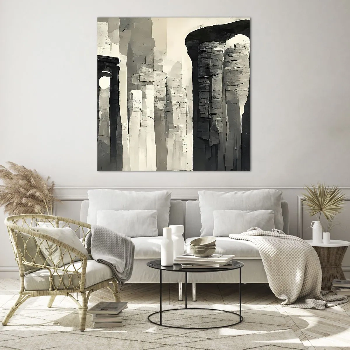 Glasbild - Bild auf glas - Majestät der Antike - 30x30 cm