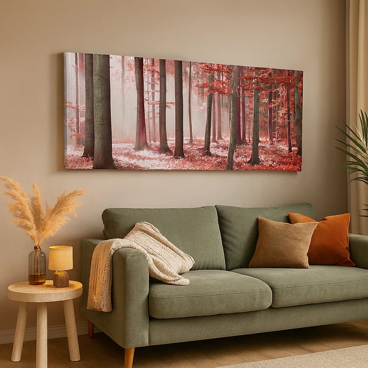 Bild auf Leinwand - Leinwandbild - Rot ist genauso schön - 30x30 cm