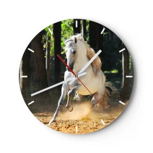 Wanduhr - Glasuhr - Wie aus einem Fantasy-Roman - 40x40 cm