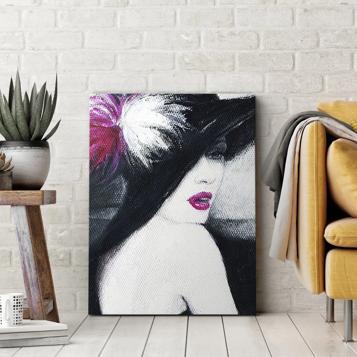 Bild auf Leinwand - Leinwandbild - Immer ein Geheimnis - 45x80 cm