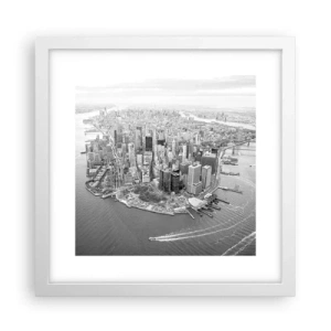 Poster in einem weißen Rahmen - Und wie kann es man nicht lieben? - 30x30 cm