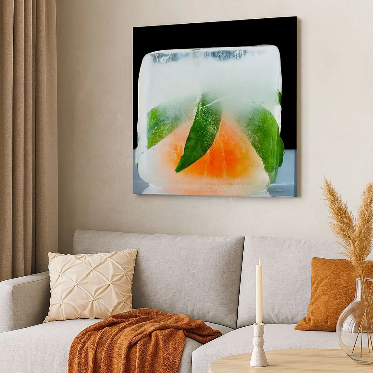 Bild auf Leinwand - Leinwandbild - Frisch und kühl - 30x30 cm