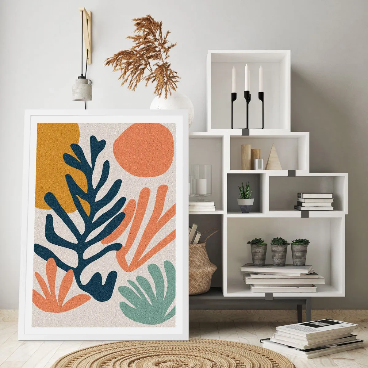 Poster in einem weißen Rahmen - Korallenmeere - 70x100 cm