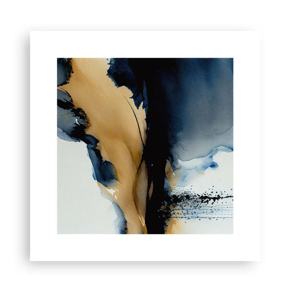 Poster - Hinter dem Vorhang - 30x30 cm