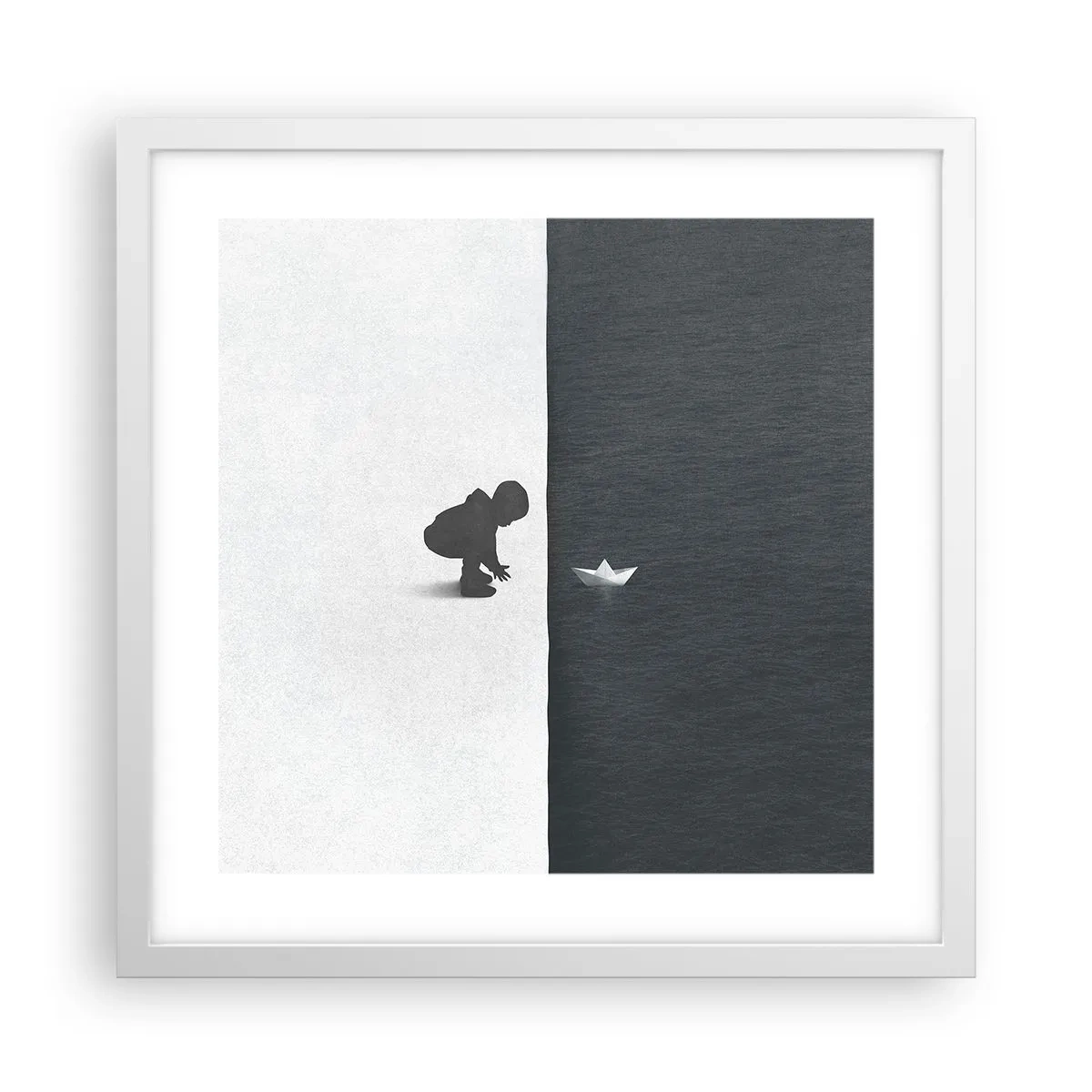 Poster in einem weißen Rahmen - Tolle Expedition - 40x40 cm