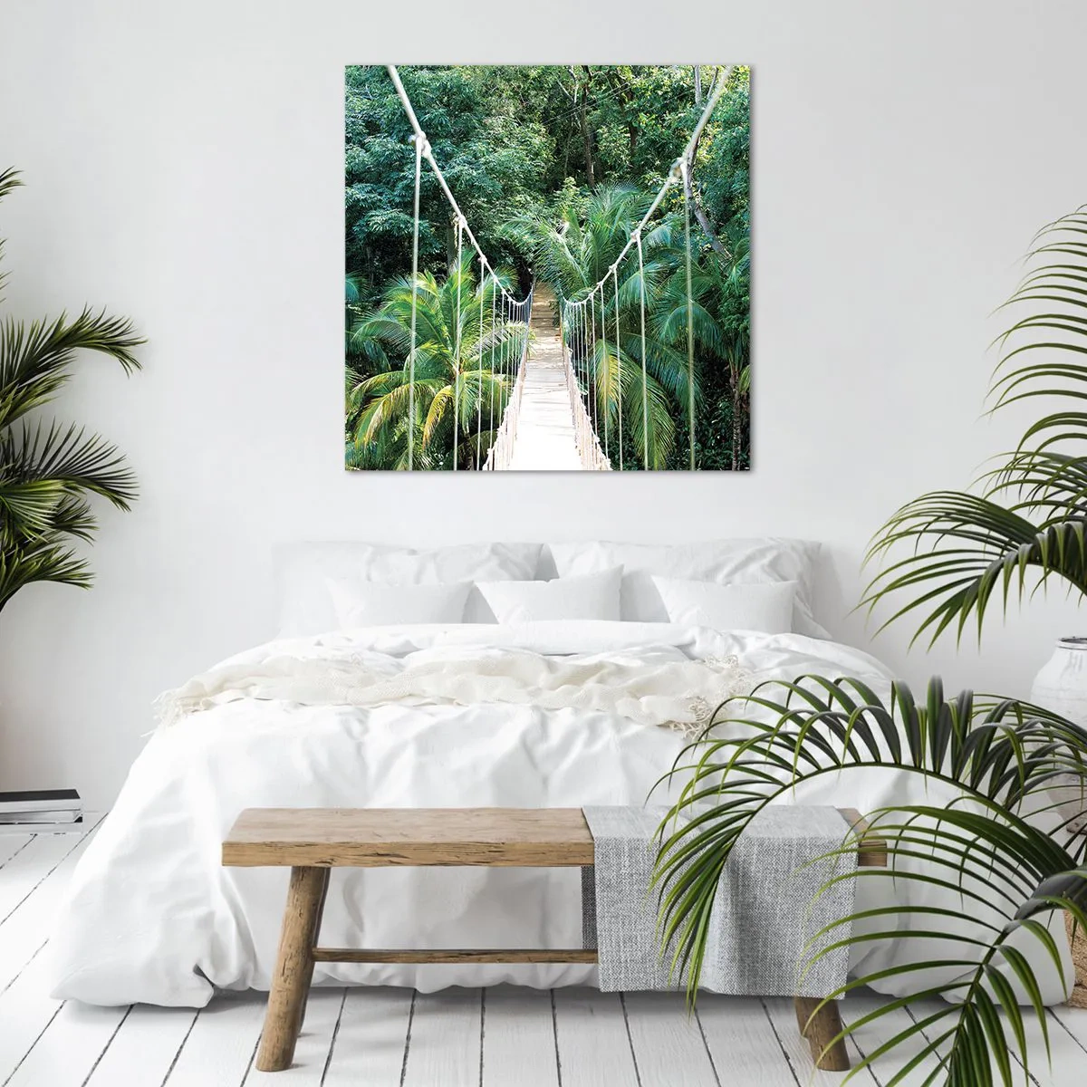 Bild auf Leinwand - Leinwandbild - Willkommen im Dschungel! - 30x30 cm