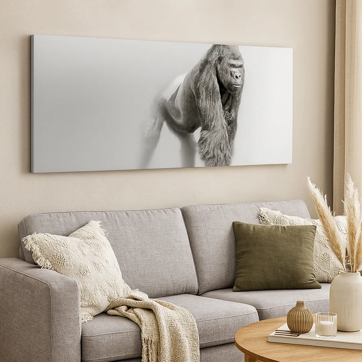 Bild auf Leinwand - Leinwandbild - Zuversichtlich in seiner Stärke - 30x30 cm