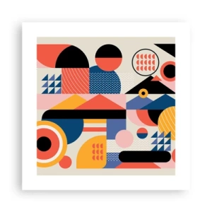 Poster - Komposition: Na, los, spiel! - 40x40 cm