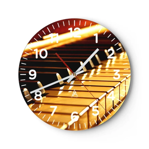 Wanduhr - Glasuhr - Endlose Möglichkeiten - 40x40 cm