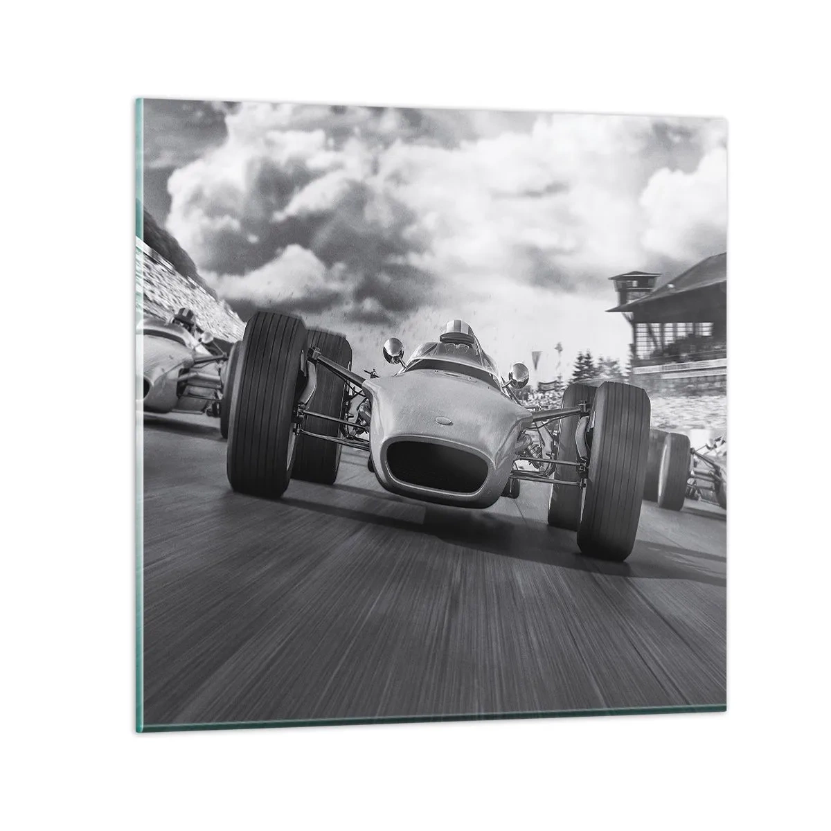 Glasbild - Bild auf glas - Power ist da! - 60x60 cm