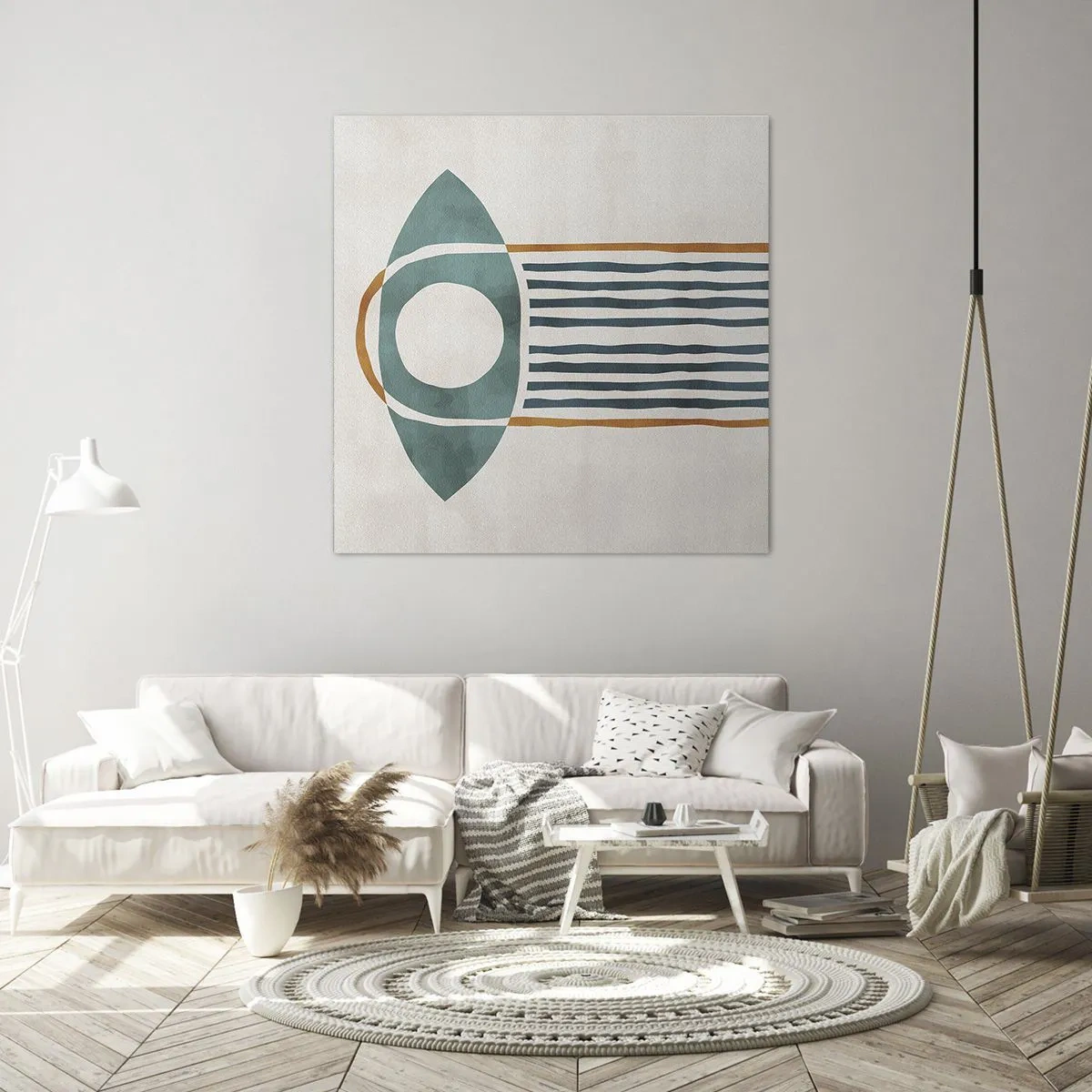 Bild auf Leinwand - Leinwandbild - Zeichen und Rituale - 50x50 cm