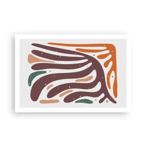 Poster - Strahlende organische Komposition - 91x61 cm