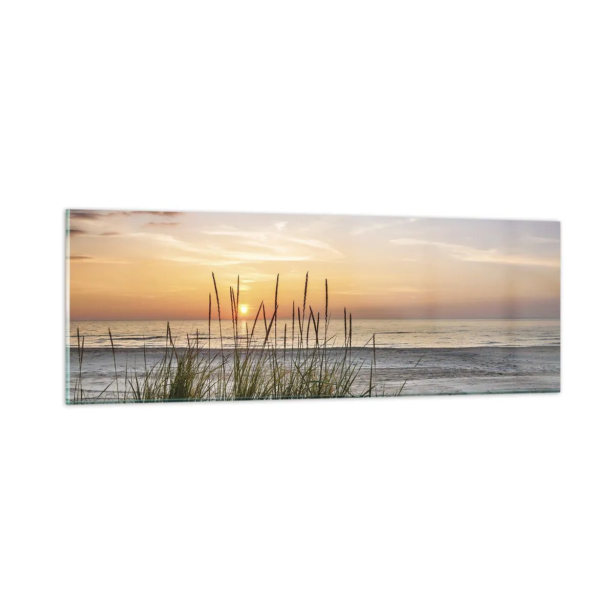 Glasbild - Bild auf glas - Schau, denk, fühl - 90x30 cm