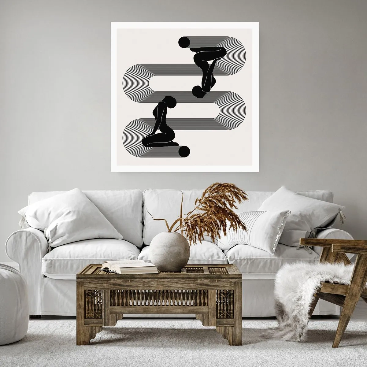 Poster - Sinnliche Symmetrie - 40x40 cm