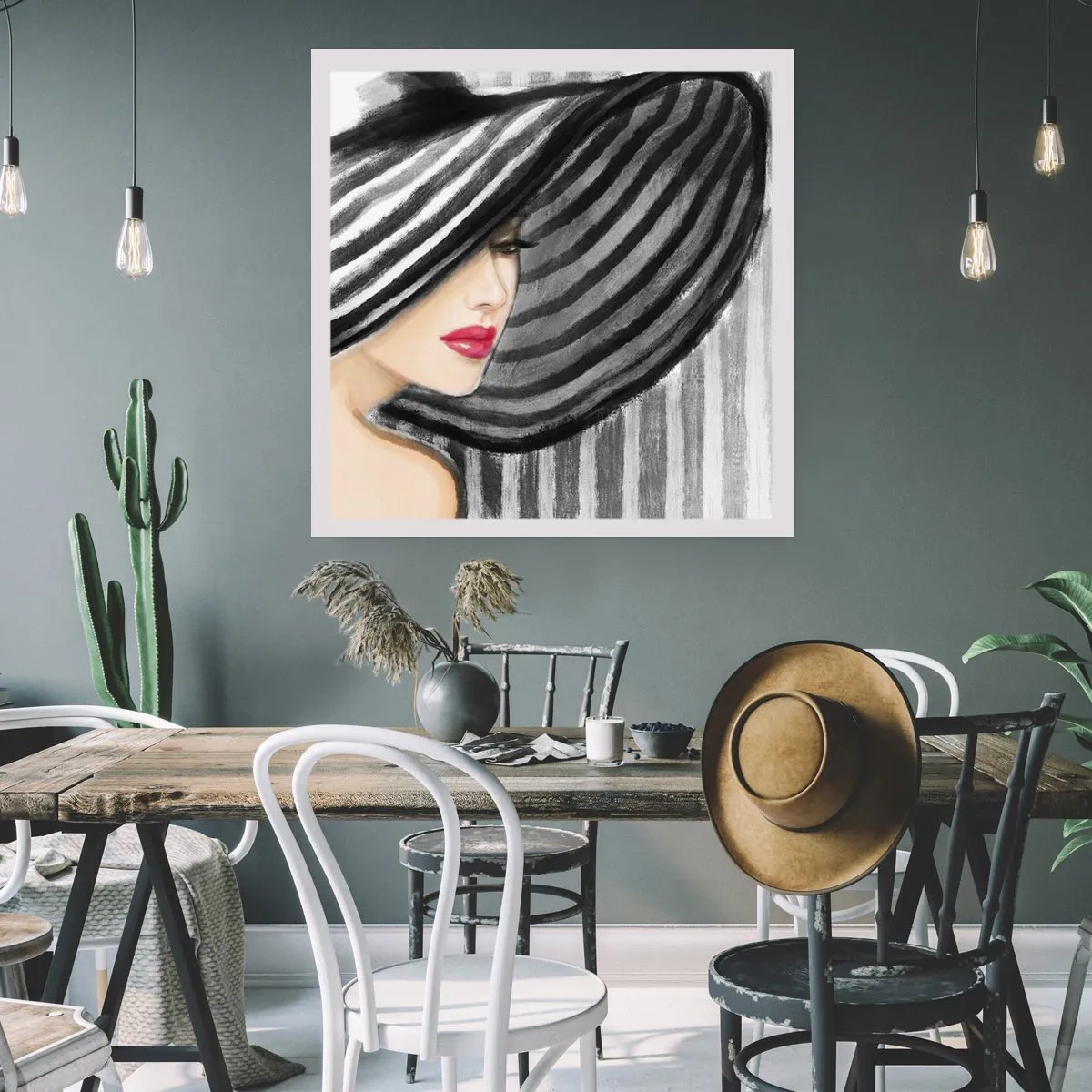 Poster - Wo soll ich dich finden? - 50x50 cm