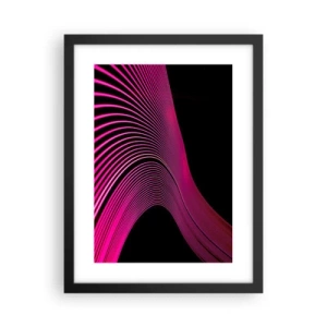 Poster in einem schwarzem Rahmen - Allee des Lichts - 30x40 cm