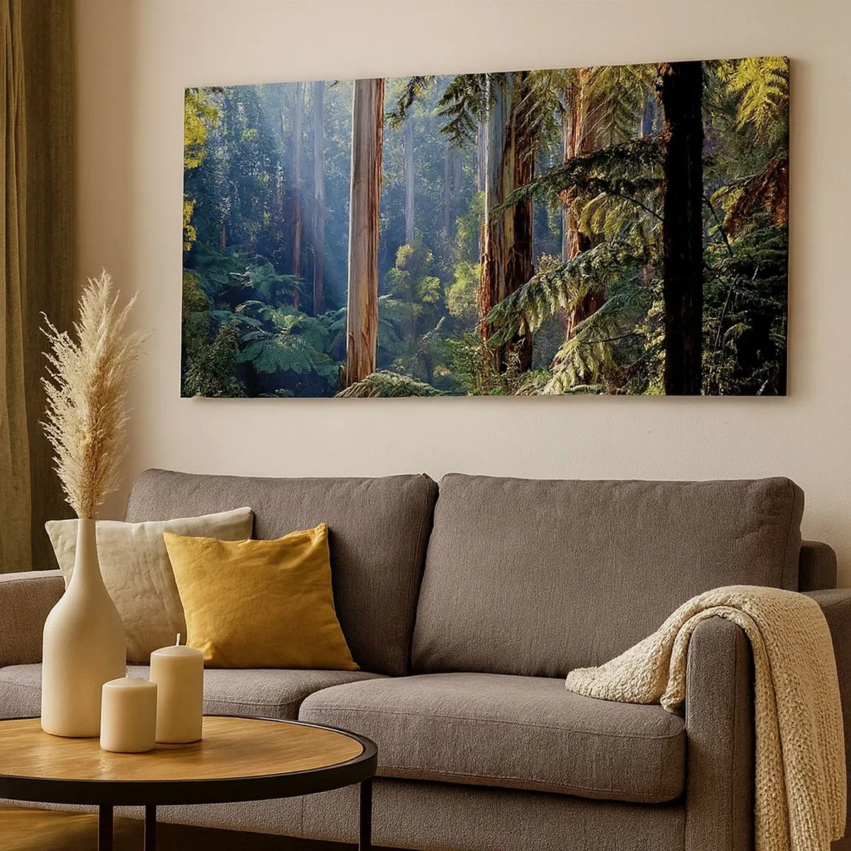 Bild auf Leinwand - Leinwandbild - Ein Waldmärchen - 100x40 cm