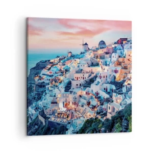 Bild auf Leinwand - Leinwandbild - Dein toller griechischer Urlaub - 50x50 cm