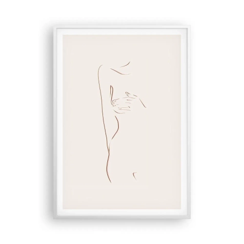 Poster in einem weißen Rahmen - Die Form des Verlangens - 70x100 cm