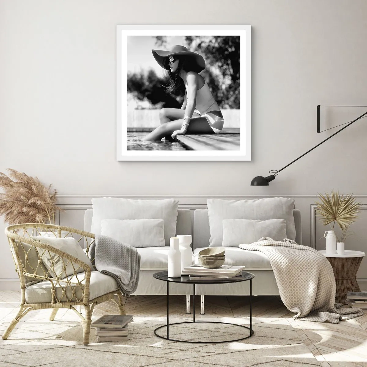 Poster in einem weißen Rahmen - Sommertraum - 50x50 cm